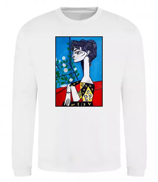 Свитшот Жаклін із квітами Белый фото