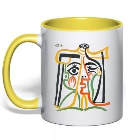 Чашка з кольоровою ручкою Head of a Woman