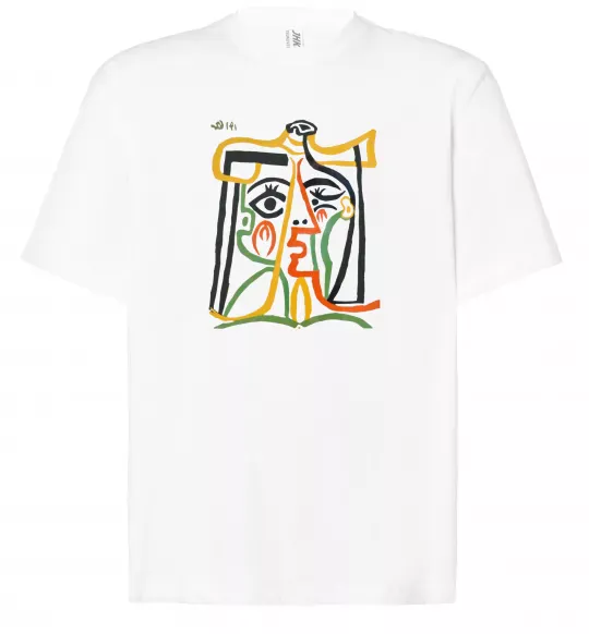 Футболка Оверсайз Head of a Woman Белый фото