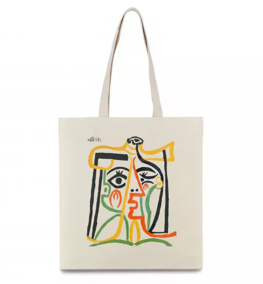 Еко-сумка Head of a Woman Бежевий фото