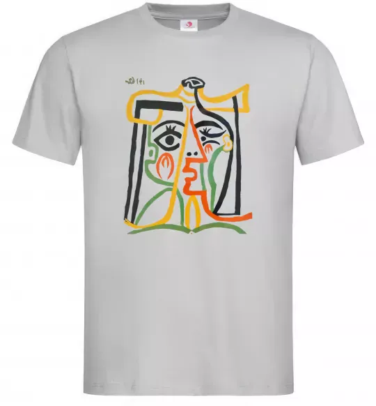 Чоловіча футболка Head of a Woman Сірий фото