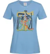 Женская футболка Head of a Woman Голубой Женская футболка Head of a Woman Голубой фото