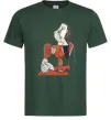 Чоловіча футболка Жінка що сидить Темно-зелений Чоловіча футболка Жінка що сидить Темно-зелений фото