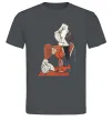 Чоловіча футболка Жінка що сидить Графіт Чоловіча футболка Жінка що сидить Графіт фото