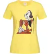 Жіноча футболка Жінка що сидить Лимонний Жіноча футболка Жінка що сидить Лимонний фото