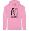 Мужская толстовка (худи) Kiss Розовый фото