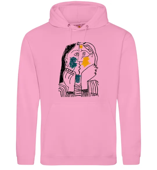 Женская толстовка (худи) Kiss Розовый фото