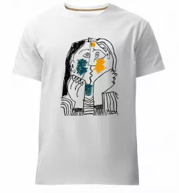 Чоловіча преміум футболка Жінка в капелюсі Білий фото