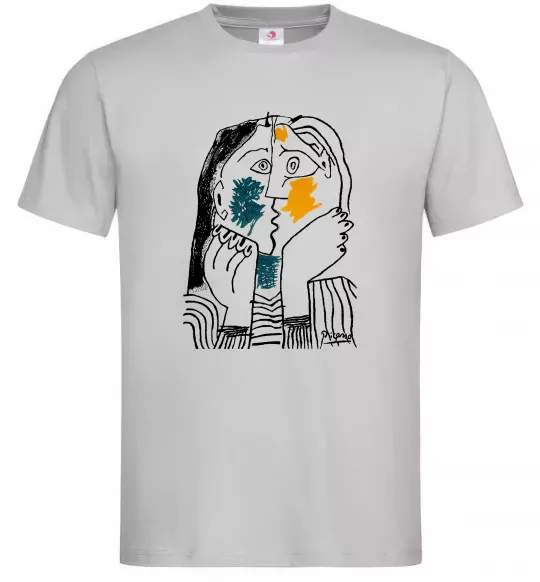 Чоловіча футболка Kiss Сірий фото