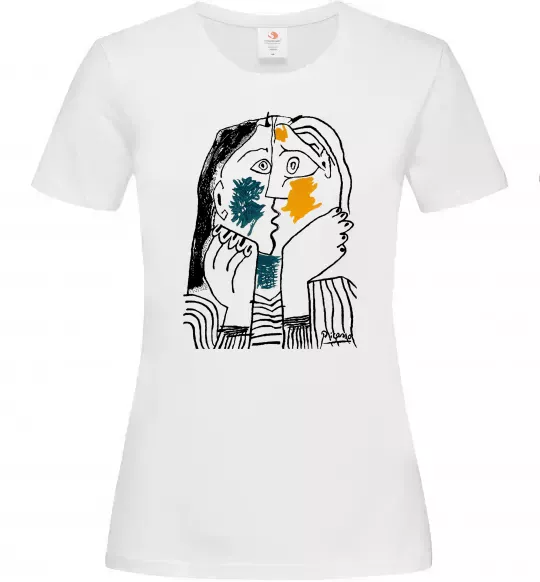 Женская футболка Kiss Белый фото