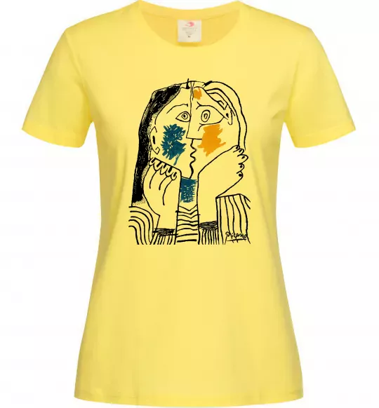 Женская футболка Kiss Лимонный фото