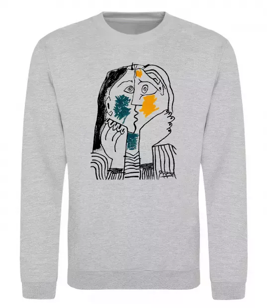 Свитшот Kiss Серый меланж фото