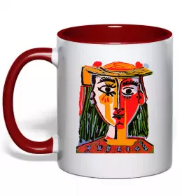 Чашка з кольоровою ручкою