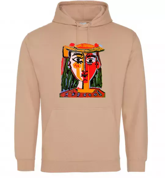 Мужская толстовка (худи) Жінка в капелюсі Песочный фото