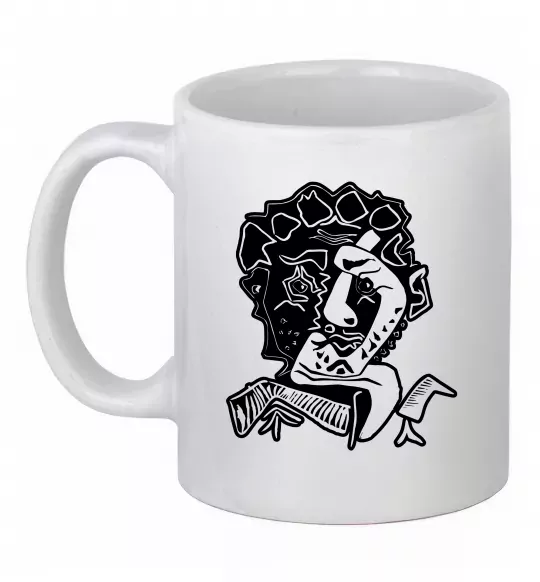 Чашка керамическая Head of an Actor Белый фото