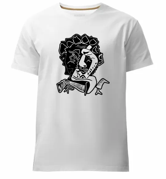 Мужская премиум футболка Head of an Actor Белый фото