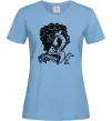 Жіноча футболка Head of an Actor Блакитний фото