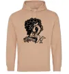 Женская толстовка (худи) Head of an Actor Песочный фото
