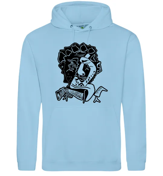 Женская толстовка (худи) Head of an Actor Голубой фото