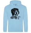 Женская толстовка (худи) Head of an Actor Голубой фото