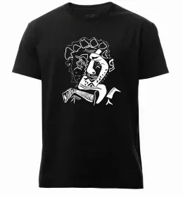 Чоловіча преміум футболка Жінка в капелюсі Білий фото