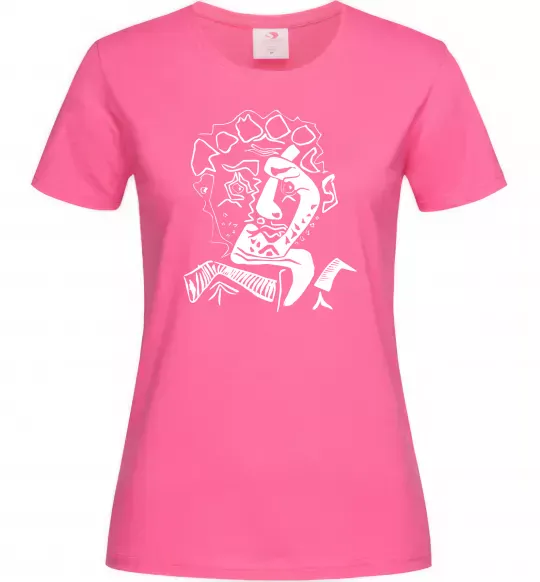 Жіноча футболка Head of an Actor Яскраво-рожевий фото