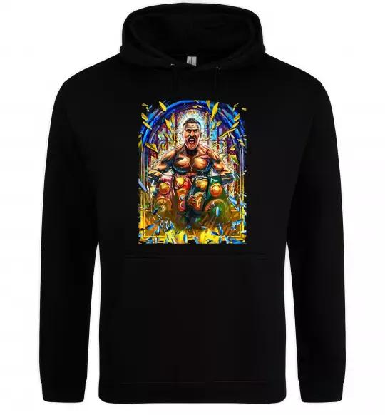 Чоловіча толстовка (худі) Пояси Чорний фото