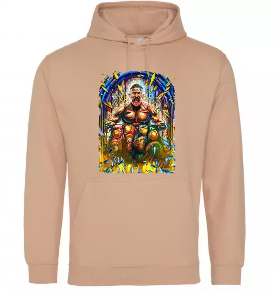 Чоловіча толстовка (худі) Пояси Пісочний фото