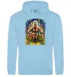 Мужская толстовка (худи) Пояси Голубой фото
