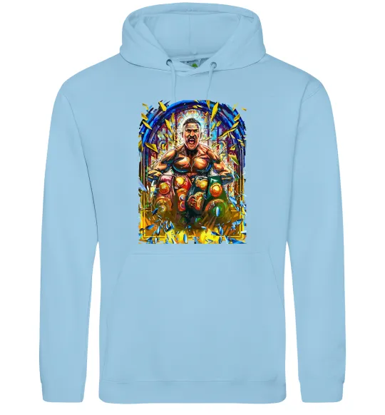 Женская толстовка (худи) Пояси Голубой фото