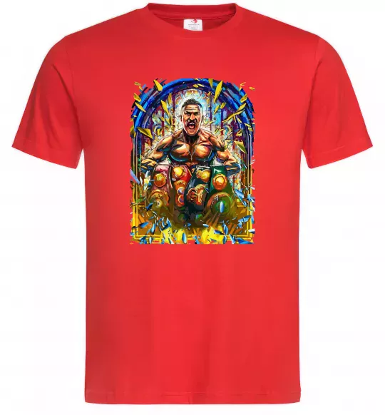 Мужская футболка Пояси Красный фото