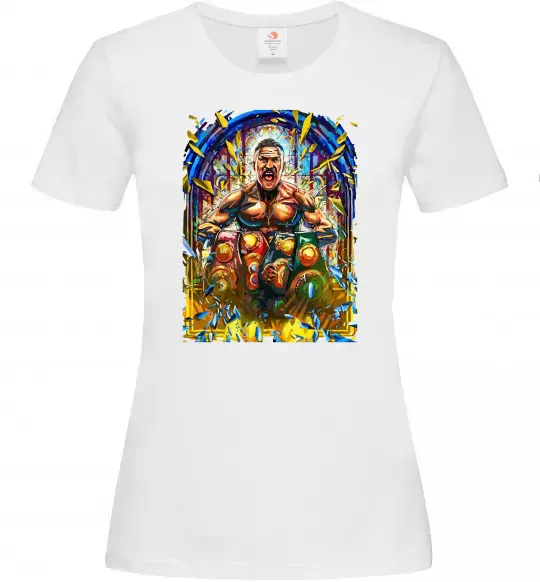 Жіноча футболка Пояси Білий фото