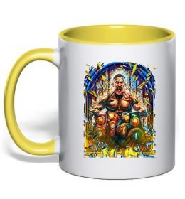 Чашка с цветной ручкой Пояси