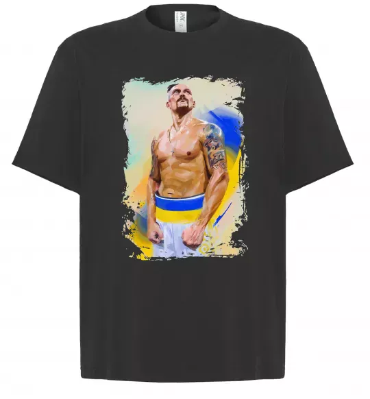 Футболка Оверсайз Олександр Усик Чорний фото