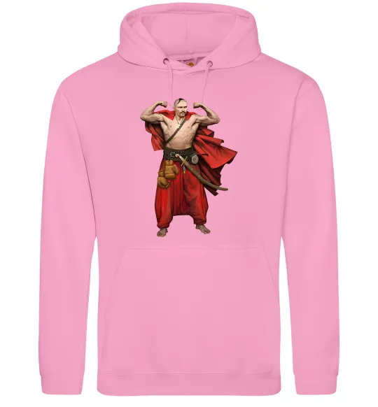 Мужская толстовка (худи) Козак Усик Розовый фото