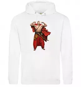 Чоловіча толстовка (худі) Козак Усик Білий фото