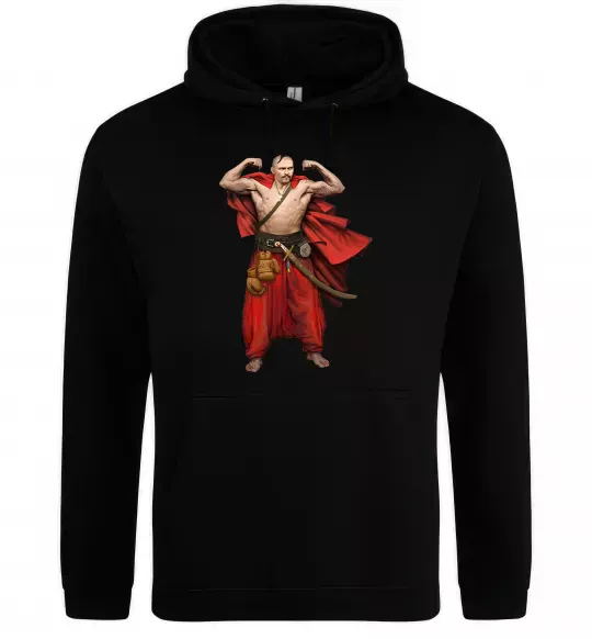 Жіноча толстовка (худі) Козак Усик Чорний фото