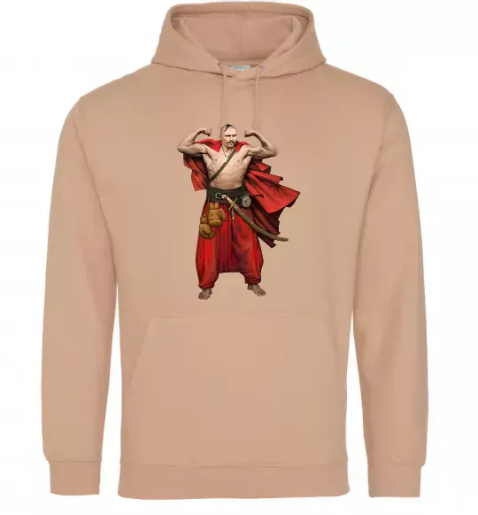 Жіноча толстовка (худі) Козак Усик Пісочний фото