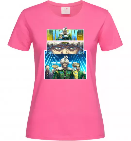 Жіноча футболка Усик комікс Яскраво-рожевий фото