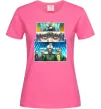 Жіноча футболка Усик комікс Яскраво-рожевий Жіноча футболка Усик комікс Яскраво-рожевий фото