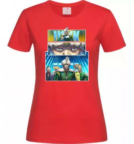 Жіноча футболка Усик комікс Червоний фото
