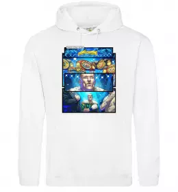 Жіноча толстовка (худі) Усик комікс гімн Білий фото