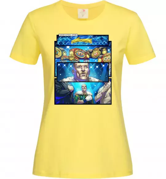 Жіноча футболка Усик комікс гімн Лимонний фото