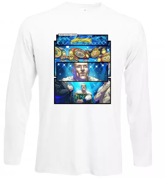 Лонгслив Усик комікс гімн Белый фото