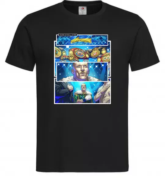 Мужская футболка Усик комікс гімн Черный фото