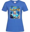 Жіноча футболка Усик комікс гімн Яскраво-синій фото