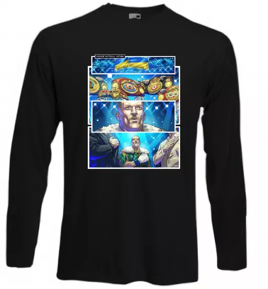 Лонгслив Усик комікс гімн Черный фото