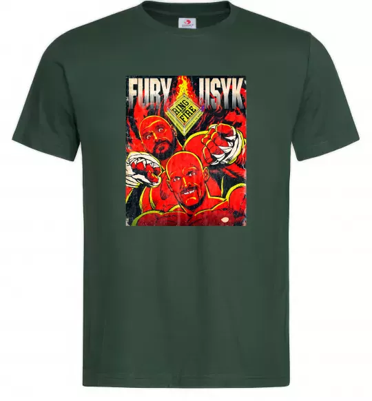 Мужская футболка Usyk Fury Темно-зеленый фото