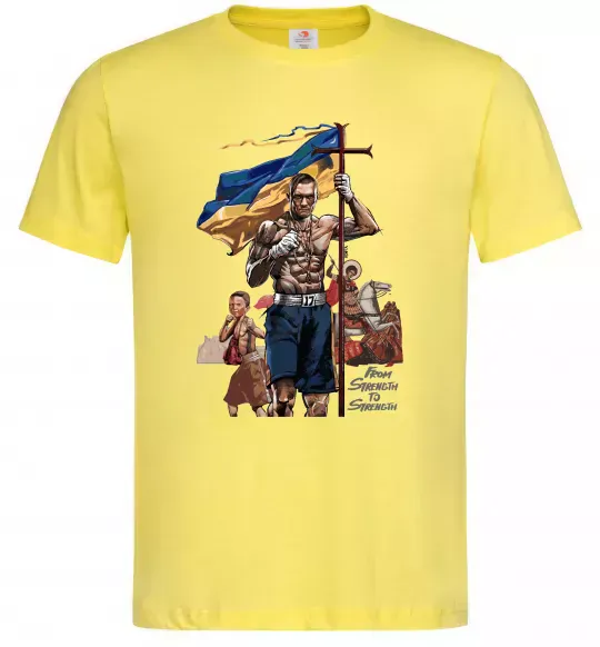 Мужская футболка From Stength-to Strength Лимонный фото