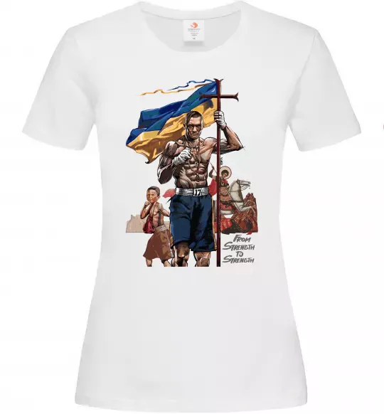 Жіноча футболка From Stength-to Strength Білий фото